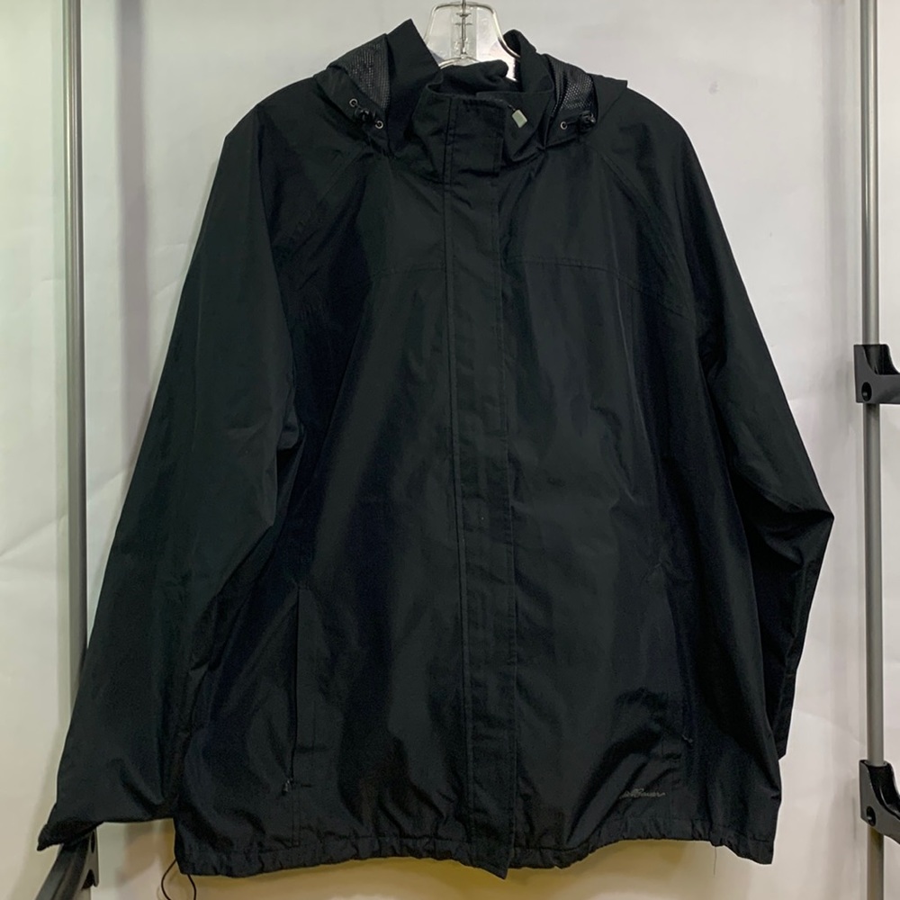 EddieBouer mens (XXL) black rain jacket
